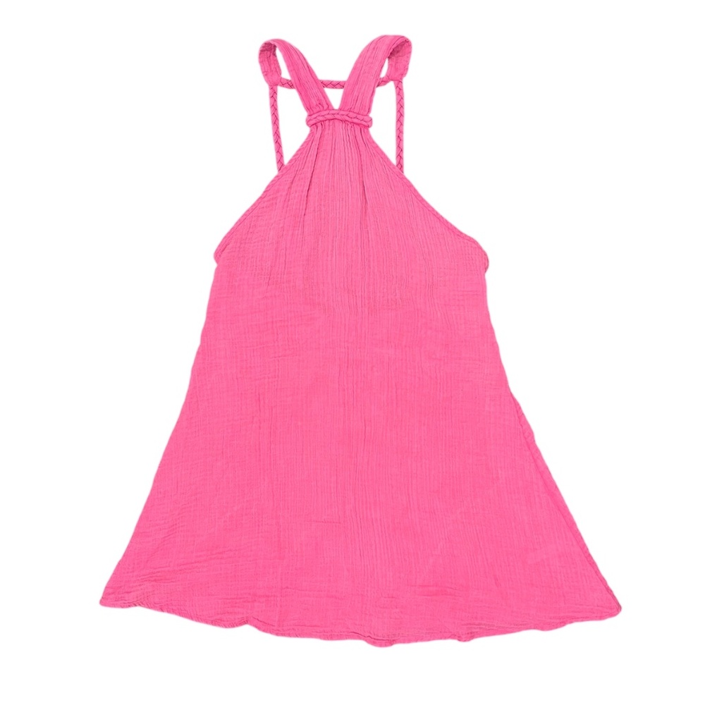Anthropologie Pink Spaghetti Strap Sundress Resort Wear - Picture 2 of 10